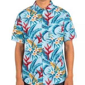 NEW! Hurley Men's Short Sleeve | Hawaiian Shirt | MSRP: $59.95 | Large